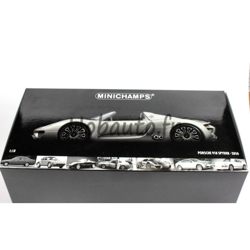 Porsche 918 Spyder 2010 Minichamps 1/18 - Gris - Modèle Occasion