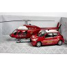 Peugeot 207 pompiers et hélicoptère