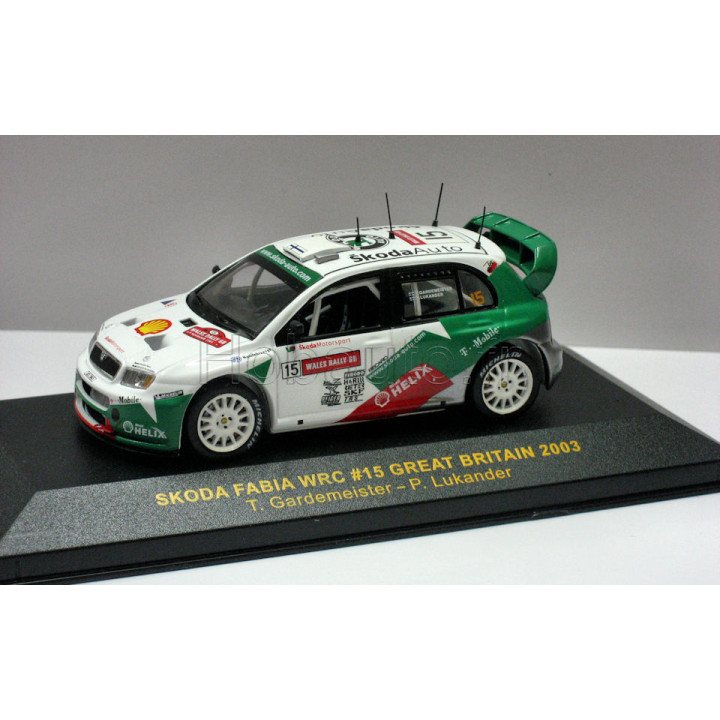 Skoda Fabia WRC - #15 P.Lukander-T.Gardemeister - Great Britain Rally 2003