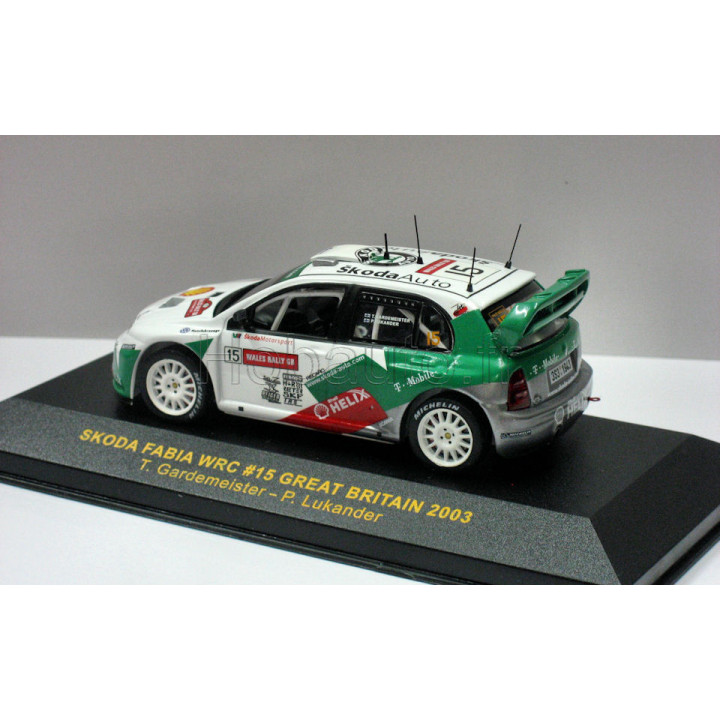 Skoda Fabia WRC - #15 P.Lukander-T.Gardemeister - Great Britain Rally 2003