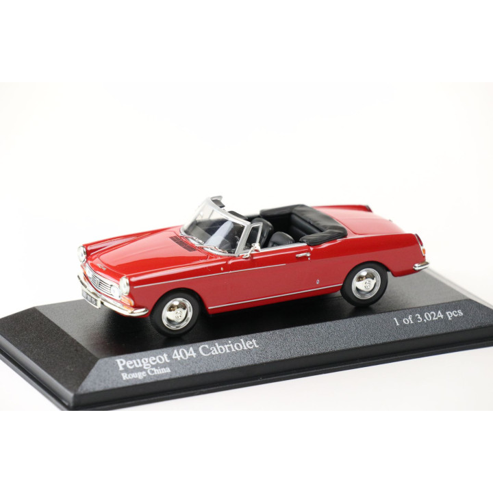Peugeot 404 1962 cabriolet rouge chine