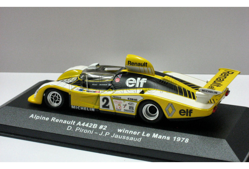 Spark Alpine Renault A442B #2 – Vainqueur Le Mans 1978 – Pironi/Jaussaud – 1/43 Résine